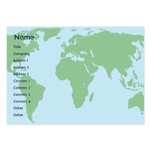 World - Chubby Business Card