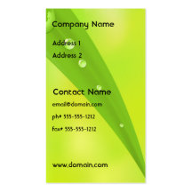 World Conservation Business Card
