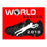 World Cup Soccer 2010 Shoe Red Postcard