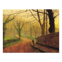 World Famous Painting Brilliant Autumn Colours Personalized Invite