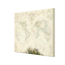 World in Hemispheres Gallery Wrap Canvas