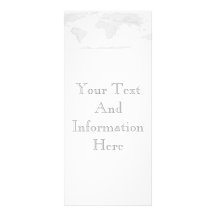 World Map Rack Card
