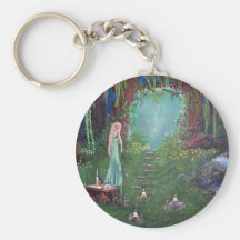 World of Magic by Fantasy Artist Lori Karels Keychain