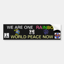 WORLD PEACE BUMPER STICKER