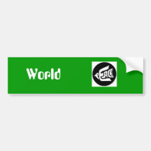 World Peace Bumper Sticker