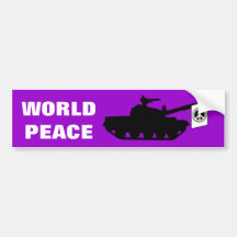 WORLD PEACE! BUMPER STICKERS