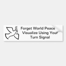World Peace Bumper Stickers