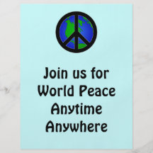 World Peace Personalized Flyer