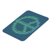 World Peas Vinyl Magnet