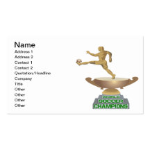 World Soccer Champions Business Card Templates
