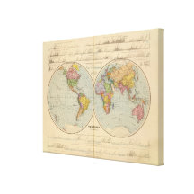 World Stretched Canvas Prints
