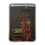 World Trade Centre lit up in Red Close Up MacBook Sleeve
