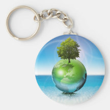 World tree -  ecology concept keychain