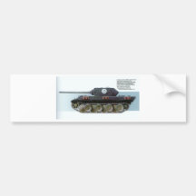 WORLD WAR 2 GERMAN TANK BUMPER STICKER