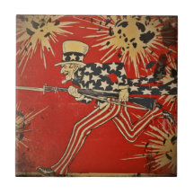 World War One Fourth of July Ceramic Tiles