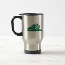 World War Two Battle Tank Coffee Mugs