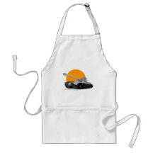 World War two battle tank panzer retro style Apron