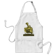 World War two battle tank retro style Aprons