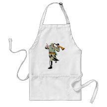 World war two Russian soldier with rifle Aprons