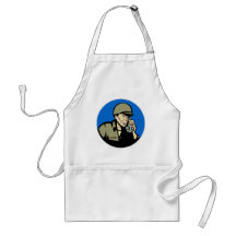 world war two soldier walkie talkie radio apron