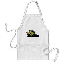 World war two soldier with rifle apron