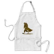 World war two soldier with rifle aprons