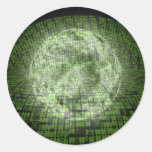 World Wide Web Internet Round Stickers