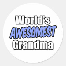 World's Awesomest Grandma Stickers
