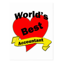 World's Best Accountant Post Cards