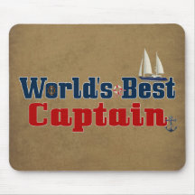 Worlds Best Captain Mouse Pad