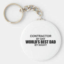 World's Best Dad - Contractor Keychains