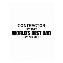 World's Best Dad - Contractor Postcards