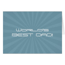 World's Best Dad Greeting Card