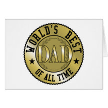 World's Best Dad Greeting Cards
