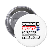 World's Best Drama Teacher Pin