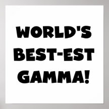 World's Best-est Gamma Black and White Print