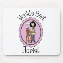 World's Best Florist Tees and Gifts Mouse Pad
