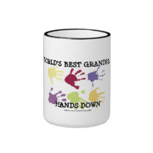 World's Best Grandpa Hands Down Coffee Mug