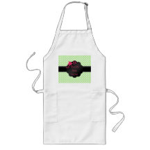 World's best mom green polka dots apron