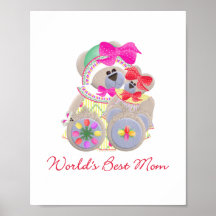 World's Best Mum (bears) Posters