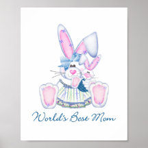 World's Best Mum (bunnies) Posters