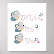 World's Best Mum (butterfly) Print