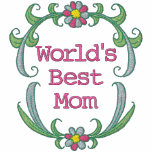 World's Best Mum Embroidered Shirt embroidered shirts