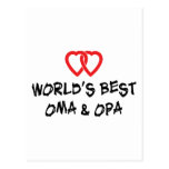 World's Best Oma & Opa Gift Postcard