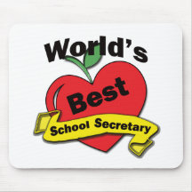 World's Best School Secretary Mousepad