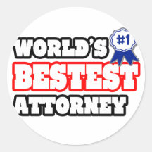 World's Bestest Attorney Sticker