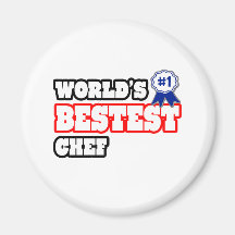World's Bestest Chef Fridge Magnet