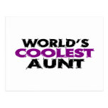 Worlds Coolest Aunt Postcard