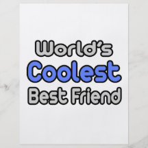 World's Coolest Best Friend Custom Flyer