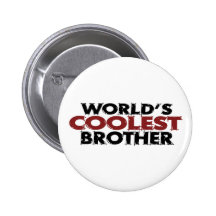 Worlds Coolest Brother Pin